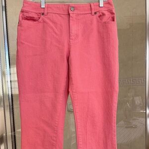 Chicos Pinkish Straight leg jeans Size 1 (equivalent to size 8)